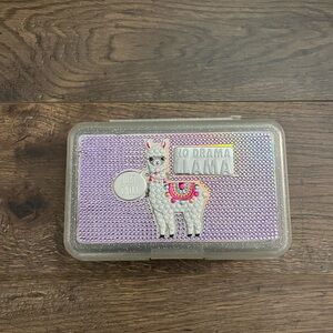 Justice No Drama Llama Plastic Pencil School Supply Case Box